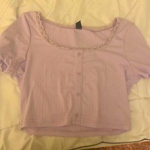 Purple Crop Top